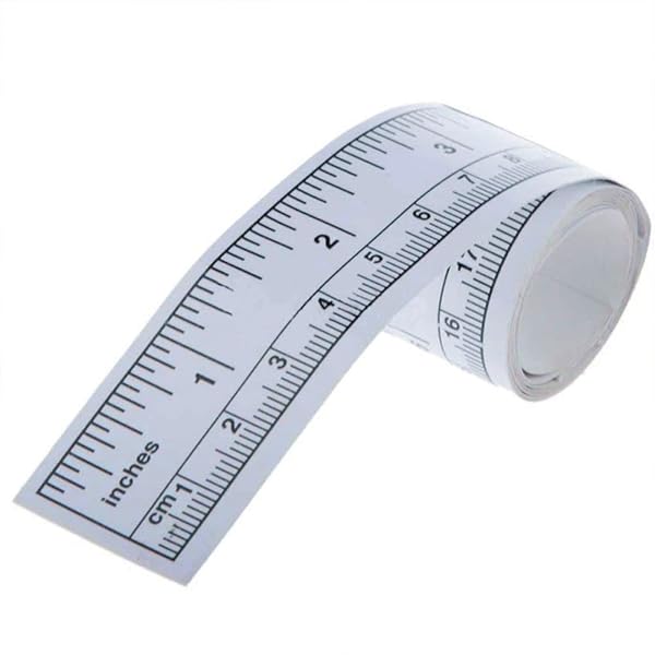 JJLFresheners 36 Inch Self Adhesive Measuring Tape Double Scale Stick on Ruler for Workbench Saw Table Drafting Table