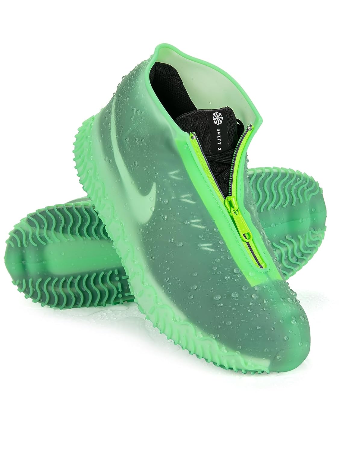 Zbyoujer Zbyoujer Waterproof Rain Shoe Covers Silicone Overshoes Non-slip Galoshes for Men and Women Ideal for Outdoor Use - View 9 of 9