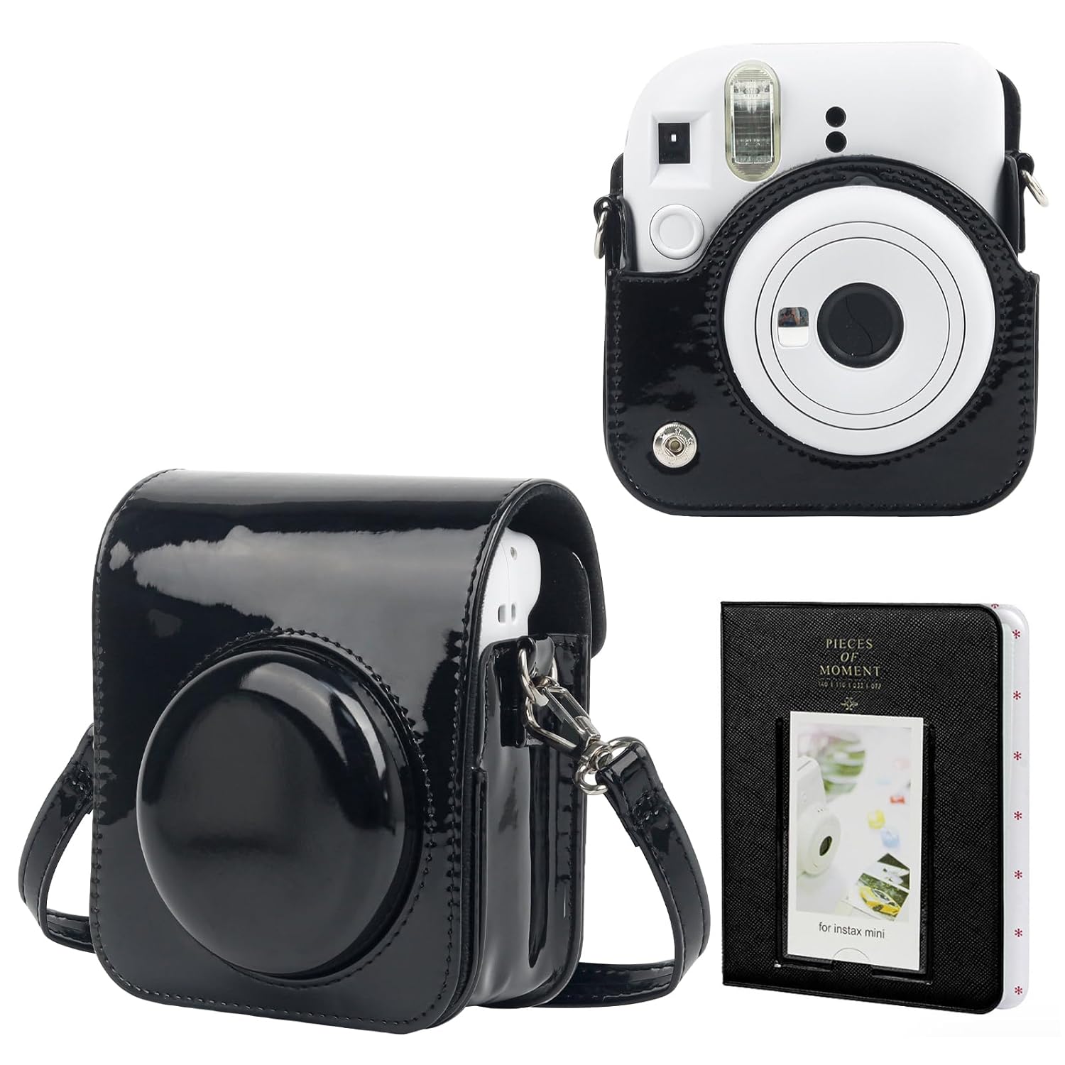 WOGOZAN WOGOZAN Protective Case for Fujifilm Instax Mini 12 Instant Camera Brown with Light-sensitive Holes and Lower Right Lens Fit - View 7 of 9