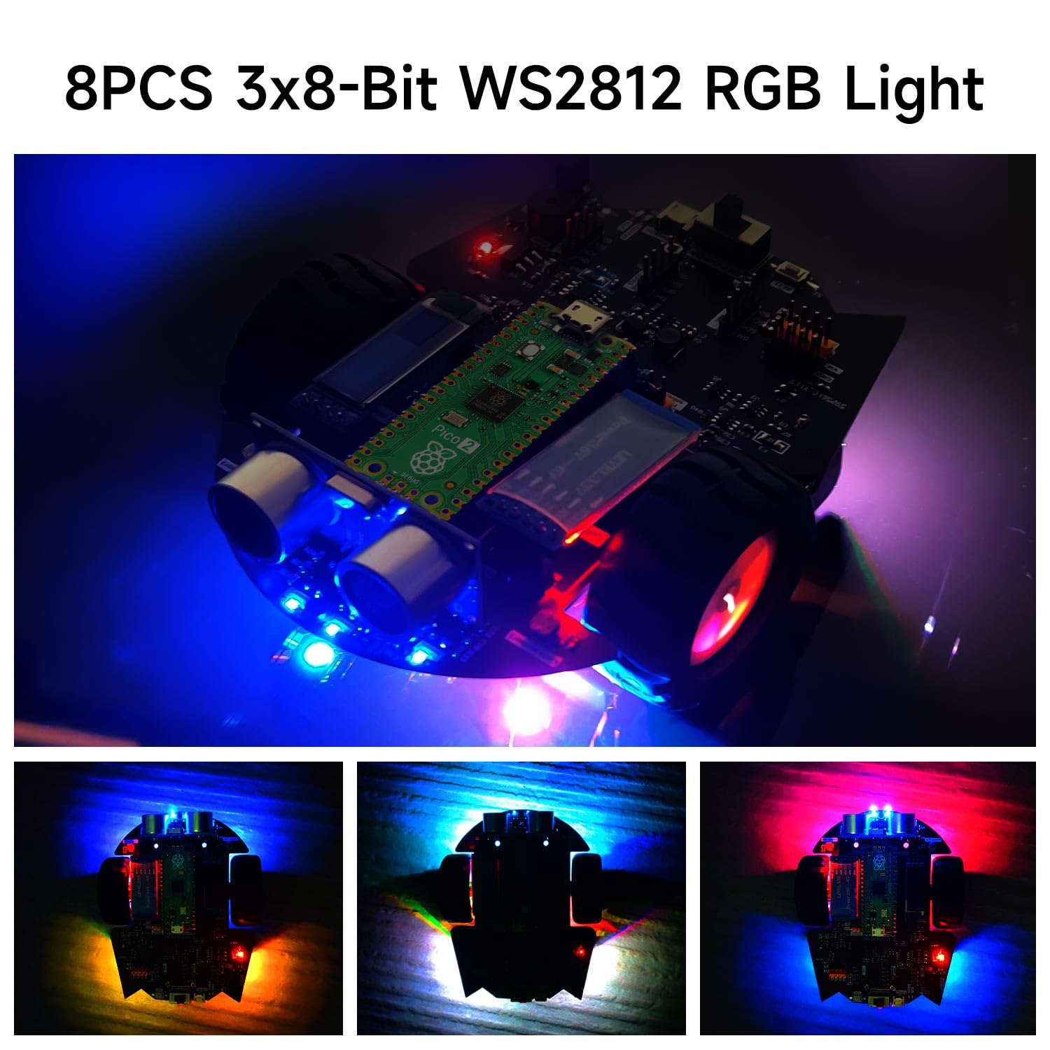 Yahboom Yahboom Raspberry Pi Pico Smart Robot Car Starter Kit for DIY MicroPython Programming and Electronics Projects - View 4 of 9