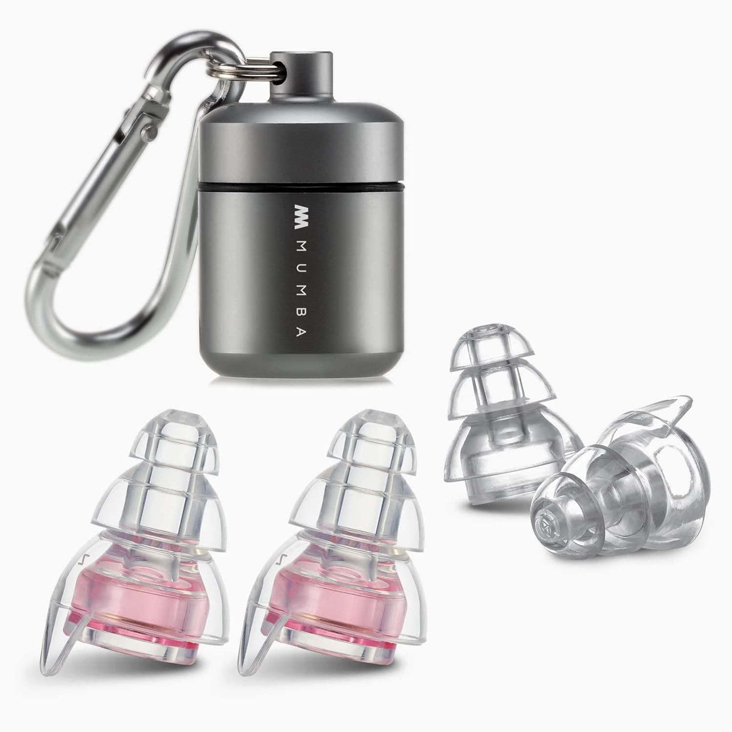 Mumba High Fidelity Concert Earplugs Reusable Musicians Ear Plugs with 24dB Filter Technology for Music Festivals DJs and Musicians