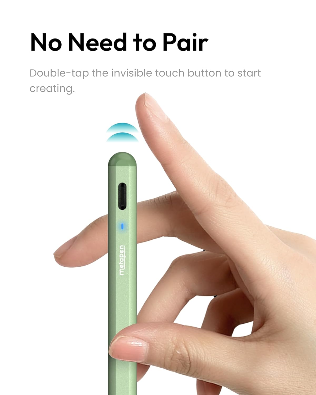 metapen Metapen Pencil A8 for Apple iPad 2018-2025 Fast Charging Tilt Sensitivity Stylus Pen for iPad Pro Air Mini Pink - View 8 of 9