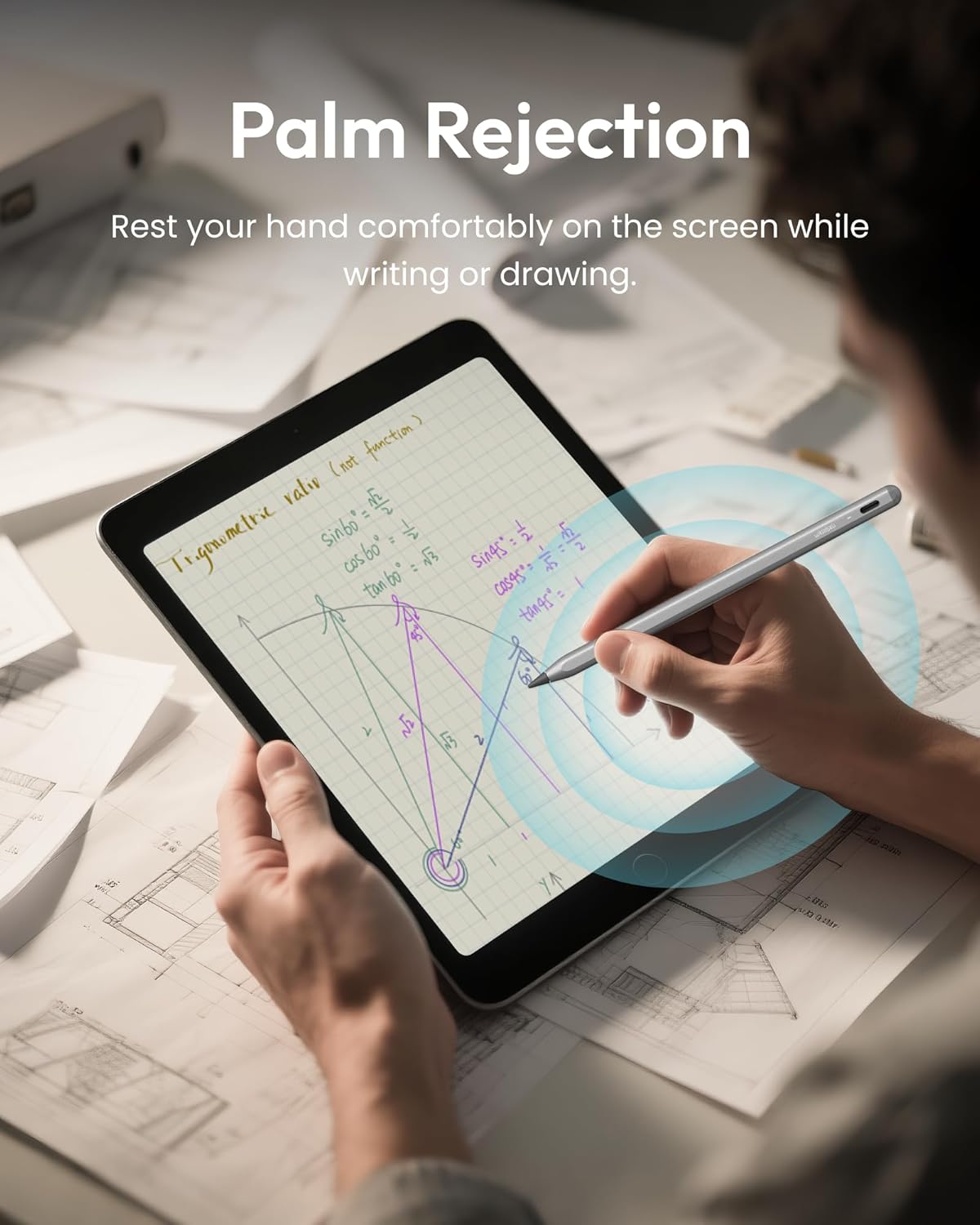 metapen Metapen Pencil A8 for Apple iPad 2018-2025 Fast Charging Tilt Sensitivity Stylus Pen for iPad Pro Air Mini Pink - View 9 of 9