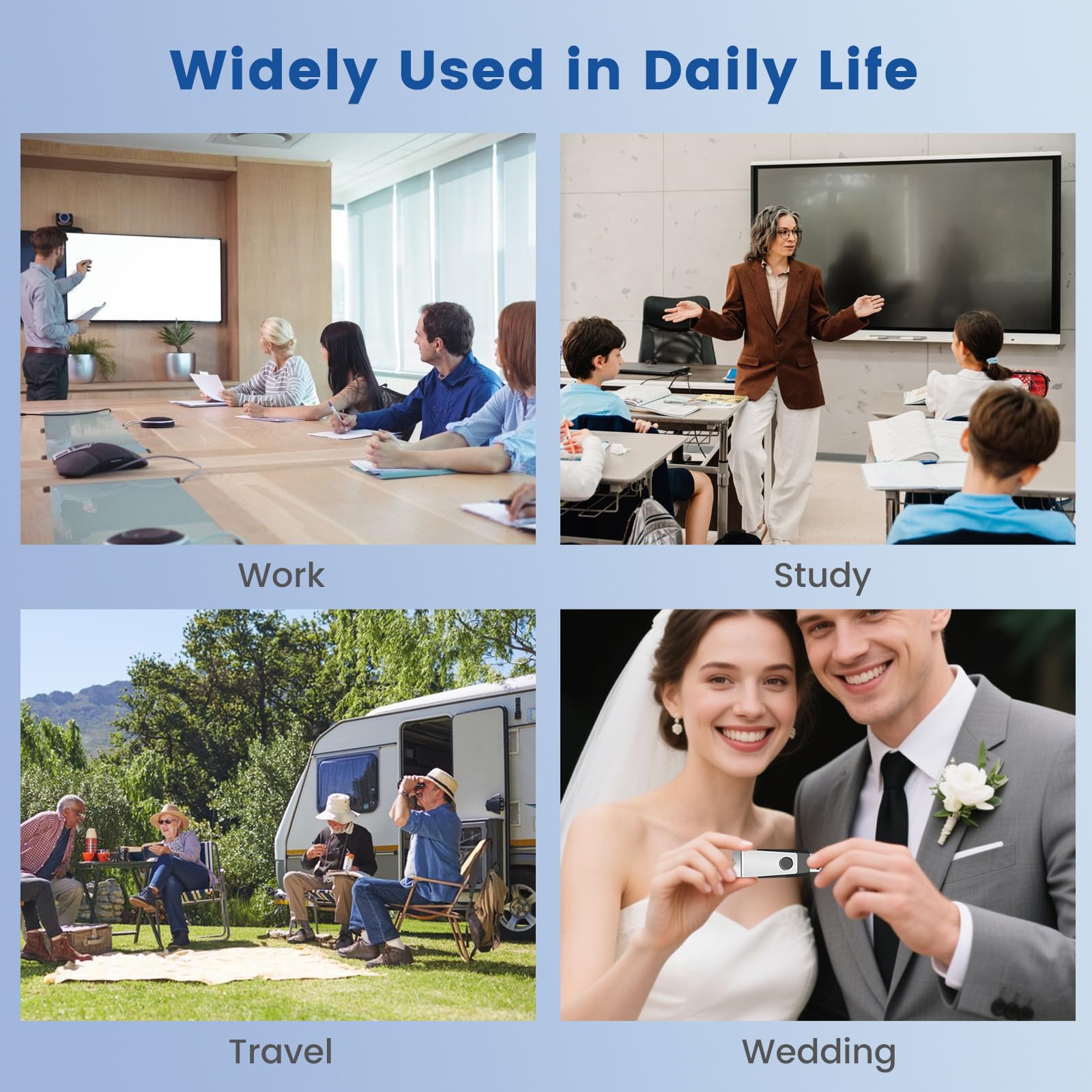 Wooolken 1GB Flash Drive 10 Pack Wooolken USB 2.0 Memory Stick for Data Storage and Backup in Mixed Colors - View 7 of 8