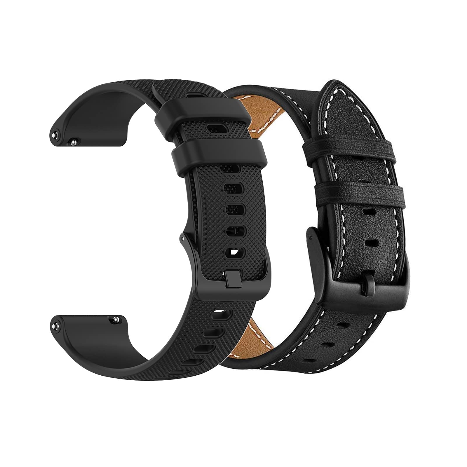 Yeejok Compatible for Amazfit GTR 4 Bands,GTR 3 3 Pro Bands, Silicone and Leather Bands 22mm for GTR 4 Pro Limited Edition,GTR 4 47mm, GTR 2, GTR 2e