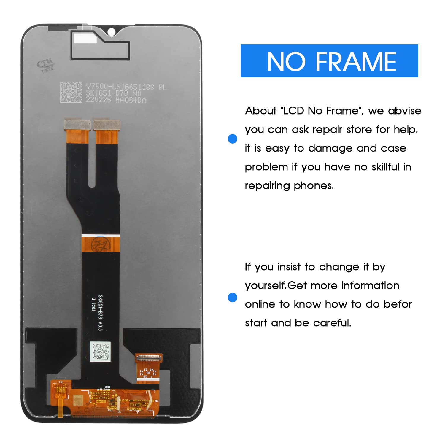 A-MIND Nokia G11 G21 TA-1401 LCD Screen Replacement Digitizer Assembly Touch Screen Repair Parts - View 3 of 7