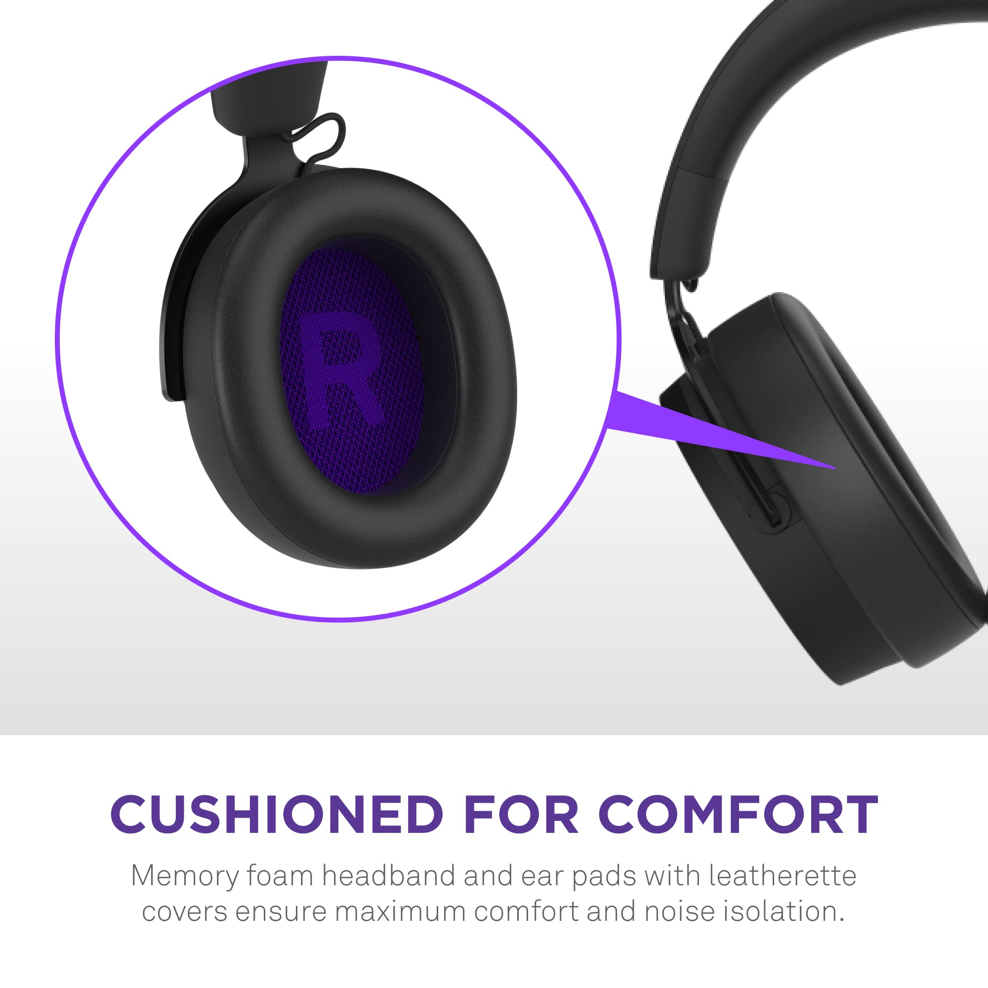 NZXT NZXT Relay Wired PC Gaming Headset Hi-Res Audio DTS Headphone X 7.1 Surround Sound Lightweight Comfortable Design Detachable Microphone Black - View 6 of 9