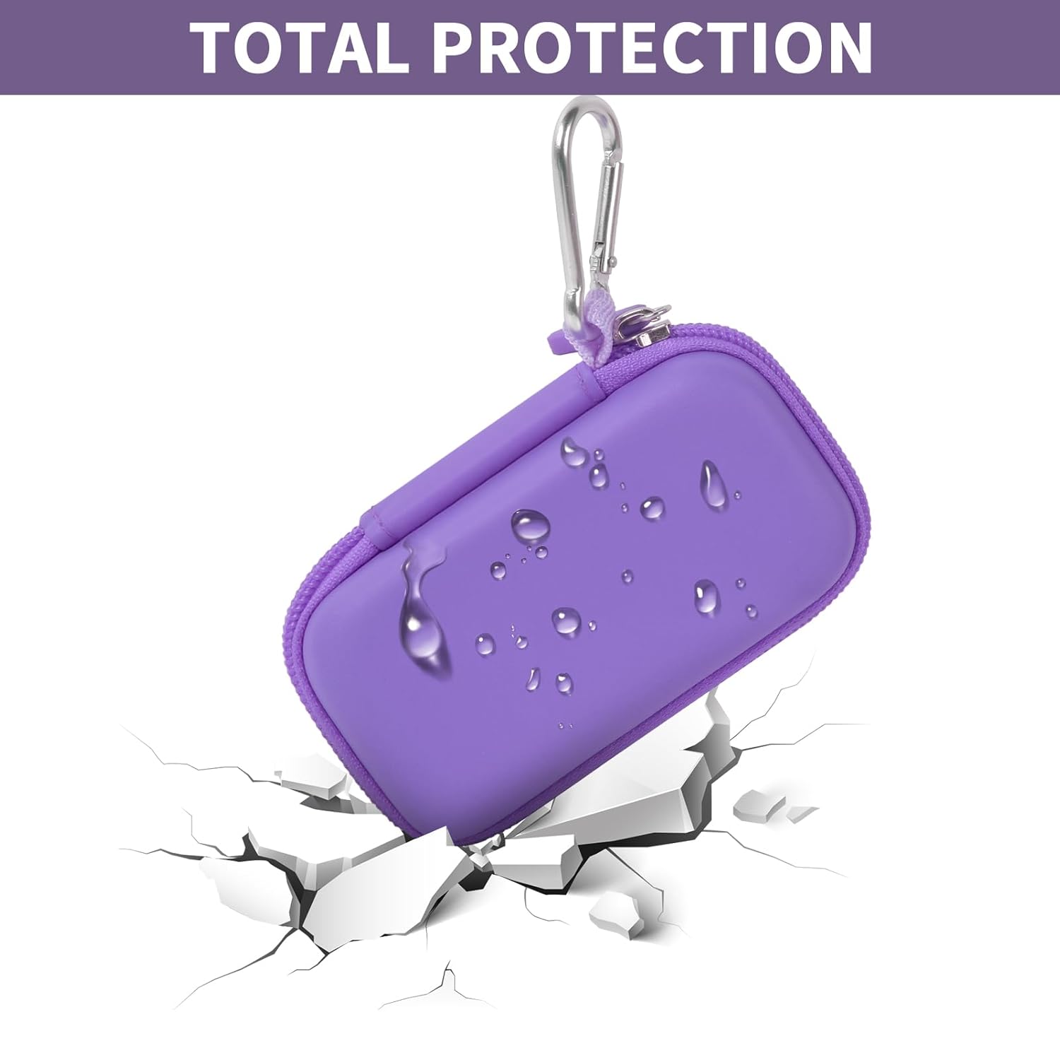 PAIYULE Heart Rate Monitor Case for AliveCor KardiaMobile 1L 6L EKG Storage Holder Portable Organizer with Pill Box Full Black - View 5 of 7