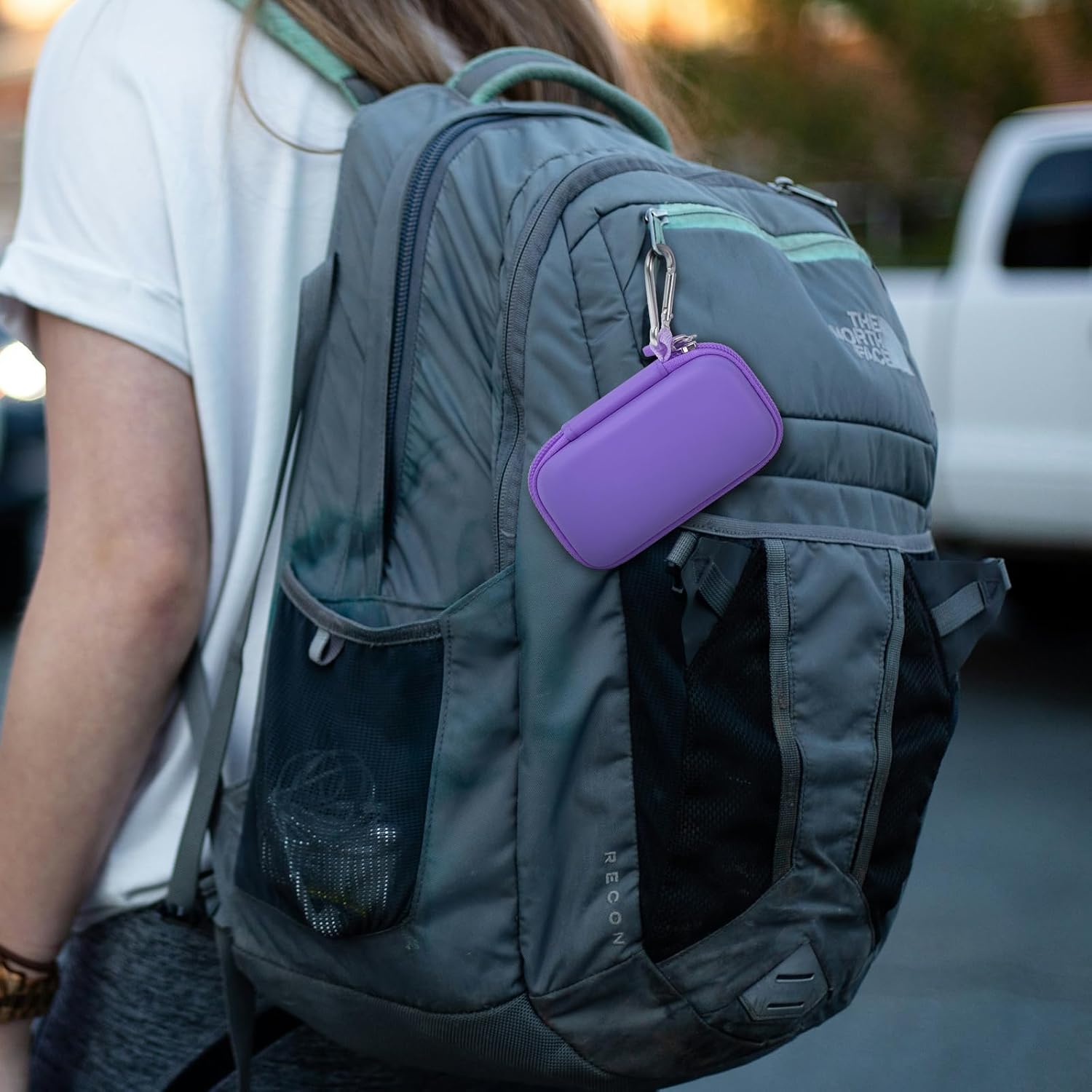 PAIYULE Heart Rate Monitor Case for AliveCor KardiaMobile 1L 6L EKG Storage Holder Portable Organizer with Pill Box Full Black - View 7 of 7