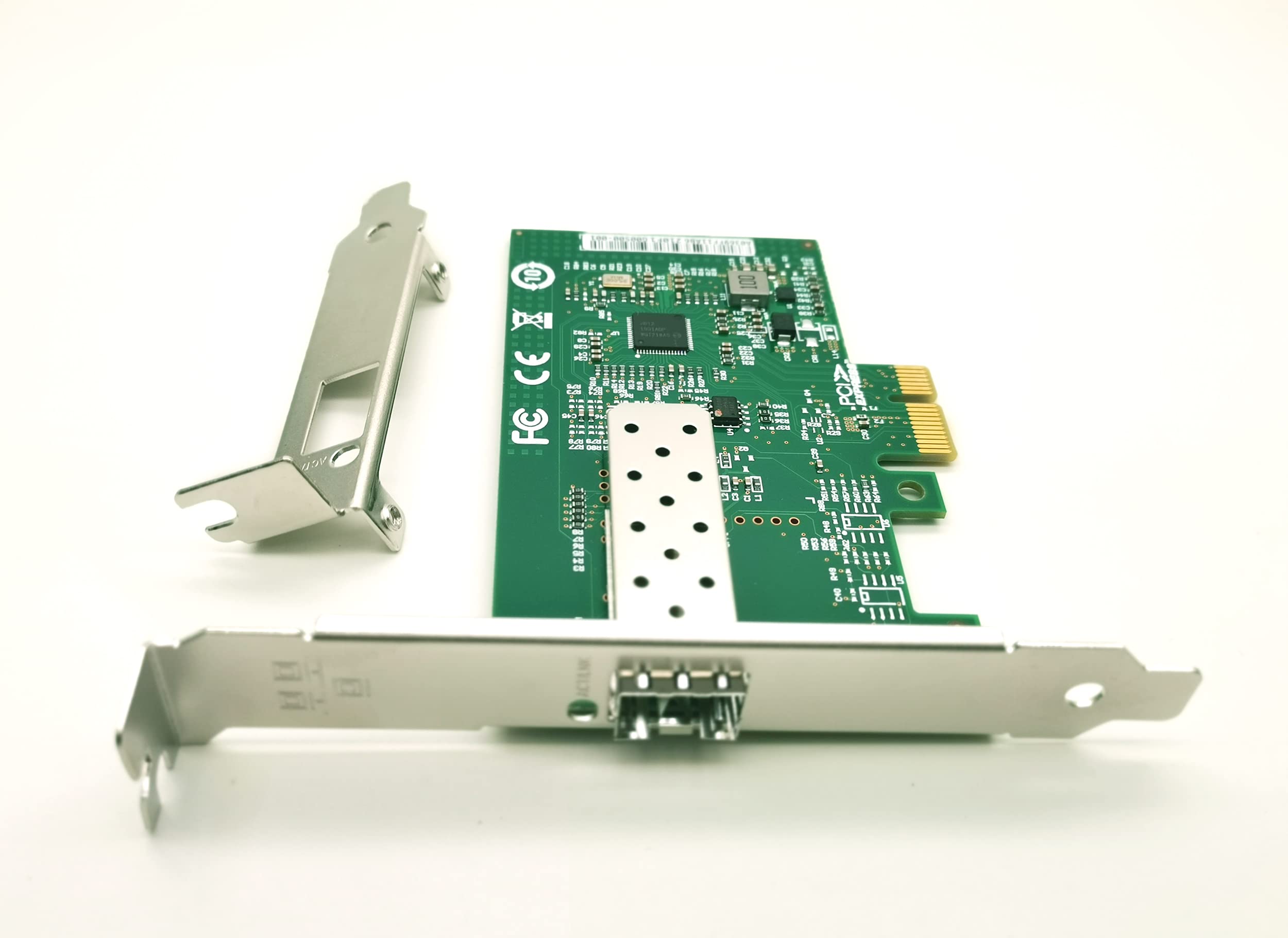 Lemspum 1.25Gb PCIe x1 Ethernet Network Card Intel I210-AS Single SFP Port Gigabit NIC for Windows Server Linux VMware ESXI - View 4 of 5