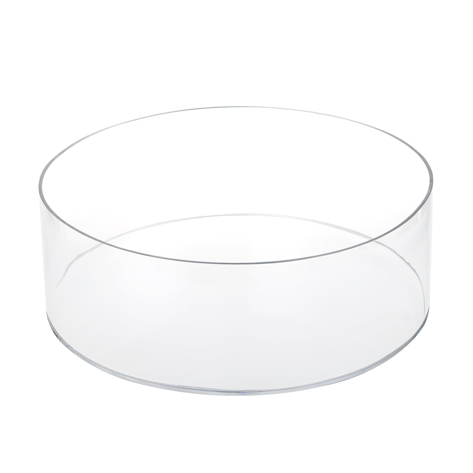 KCGANI KCGANI Large Round Acrylic Cake Stand 12 Inch Diameter 4 Inch Height Clear Display for Cakes and Desserts