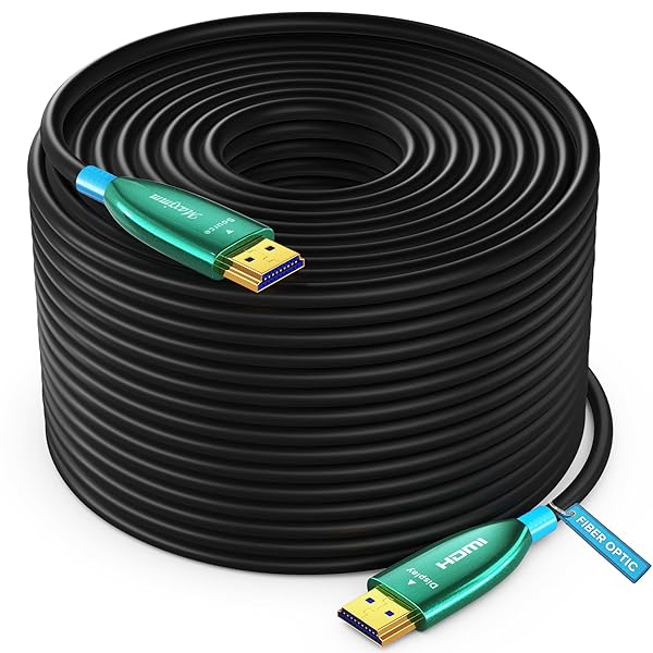 Maximm Maximm 4K HDMI Cable 500ft - High-Speed Fiber Optic 18Gbps, 4K60Hz, HDCP 2.2, 3D ARC-Compatible - View 3 of 9