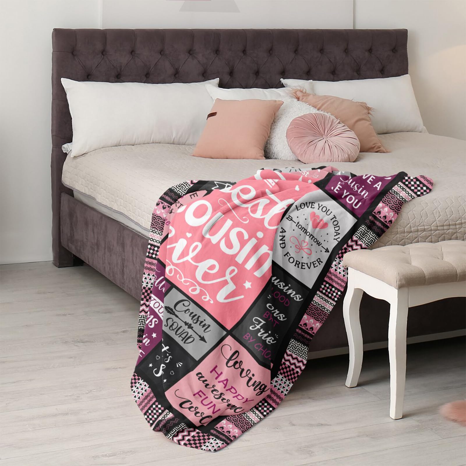 Mcurore Mcurore Cousin Gifts Blanket 60x50 Perfect for Women Birthday Christmas Best Ideas for Cousins Female Crew - View 4 of 7