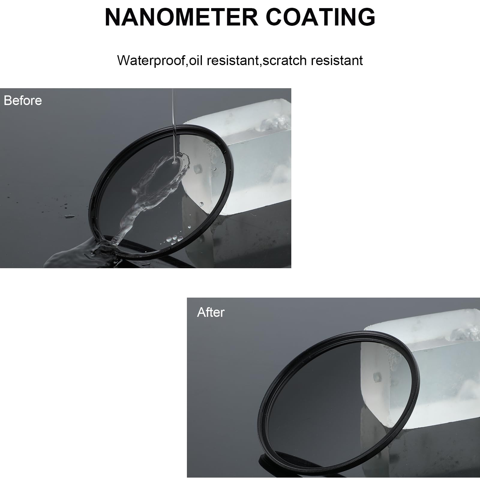 NEWKS NEWKS 55mm Variable ND Filter ND8 for Canon Nikon Sony Panasonic DSLR Cameras 3-Stop Neutral Density Lens Filter - View 3 of 6