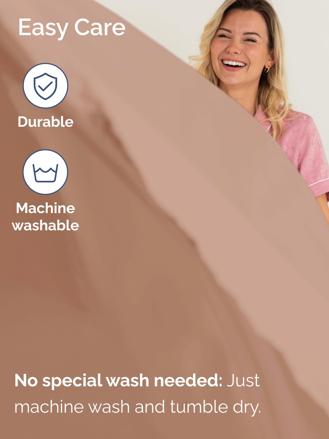 CGK Unlimited Extra Deep King Sheet Set 6 Piece Breathable Cooling Hotel Luxury Bedding with 18-24 Inch Pockets Super Soft Wrinkle Free Mauve - View 7 of 9