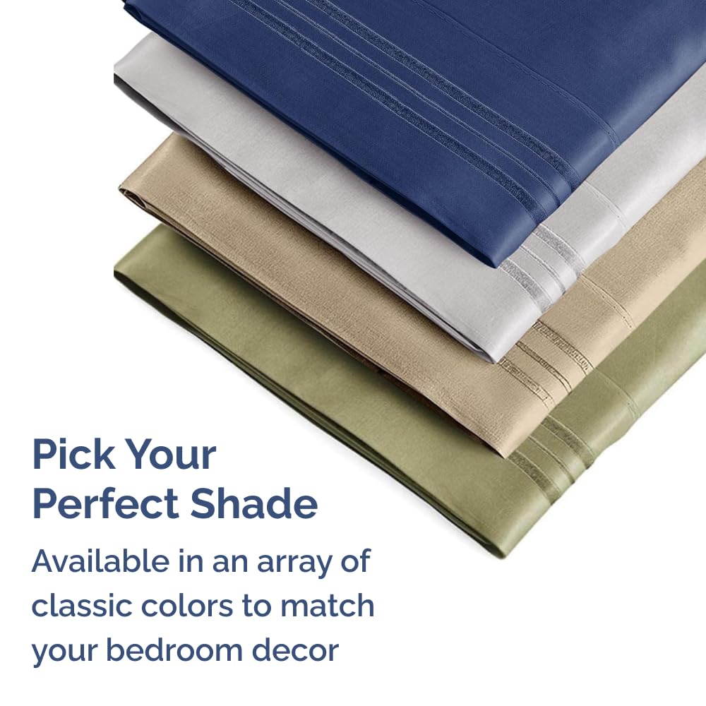 CGK Unlimited King Pillow Cases Set of 2 Ultra Soft Hotel Quality Covers Cozy Bedding for All Ages Machine Washable Heathered Grey - View 7 of 8