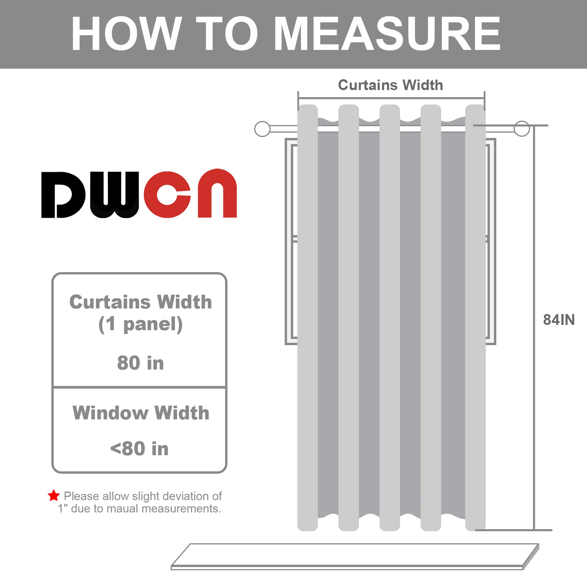 DWCN DWCN Blackout Curtain Panel for Bedroom Thermal Insulated Energy Saving Grommet Total Privacy Drapery Room Divider Black 12x8 1 PC - View 8 of 9