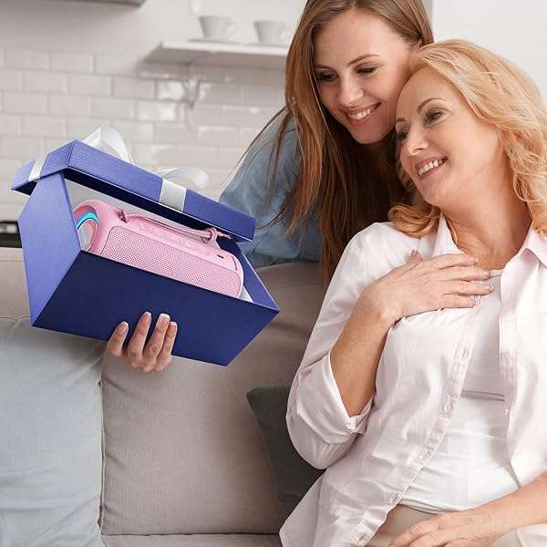 MIATONE MIATONE 36W Portable Bluetooth Speaker: Bass Boost, TWS Pairing & Bluetooth 5.3 - Stylish Pink Design - View 6 of 9