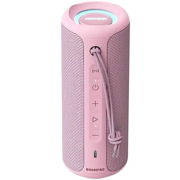 MIATONE MIATONE 36W Portable Bluetooth Speaker: Bass Boost, TWS Pairing & Bluetooth 5.3 - Stylish Pink Design