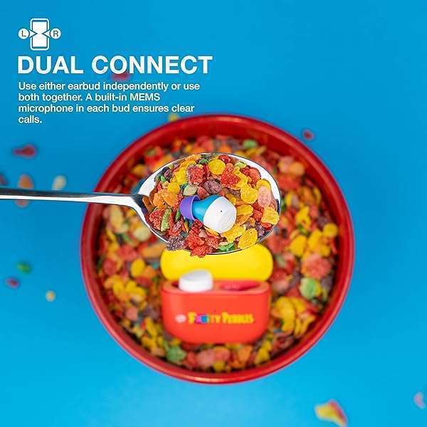 JLab JLab Go Air Pop True Wireless Earbuds: Fruity Pebbles, IPX4, Dual Connect, 3 EQ Settings & Bluetooth 5 - View 5 of 7