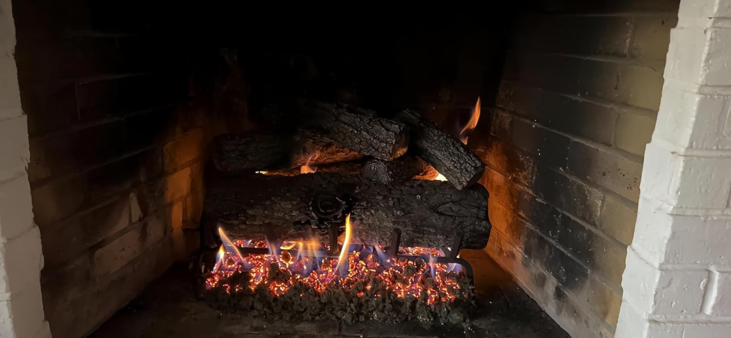 Americangaslogs Americangaslos 18 to 24 Inch Burner Pan for Gas Fireplace and Fire Pits Propane Burner with Two Pipe Design Patent Applied - View 9 of 9