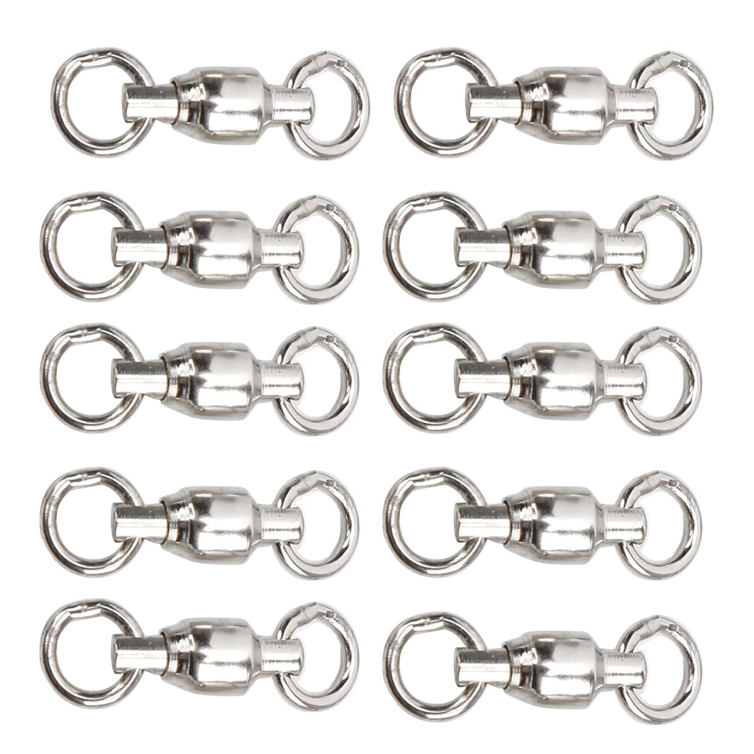 Honio Honio Bird Leg Rings 10 Pieces for Pet Bird Training Activity Leash Metal Training Rings