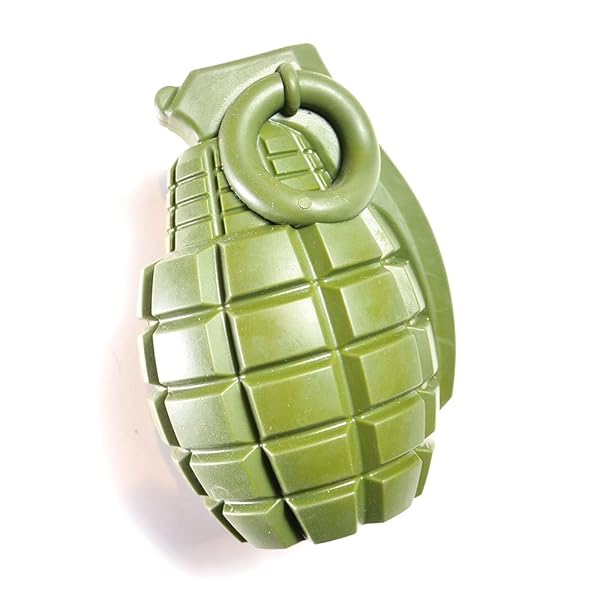 O.G.B. O.G.B. Operation Good Boy Durable Grenade Dog Toy Interactive Chew Toy for Teething and Play Stuffable with Treats