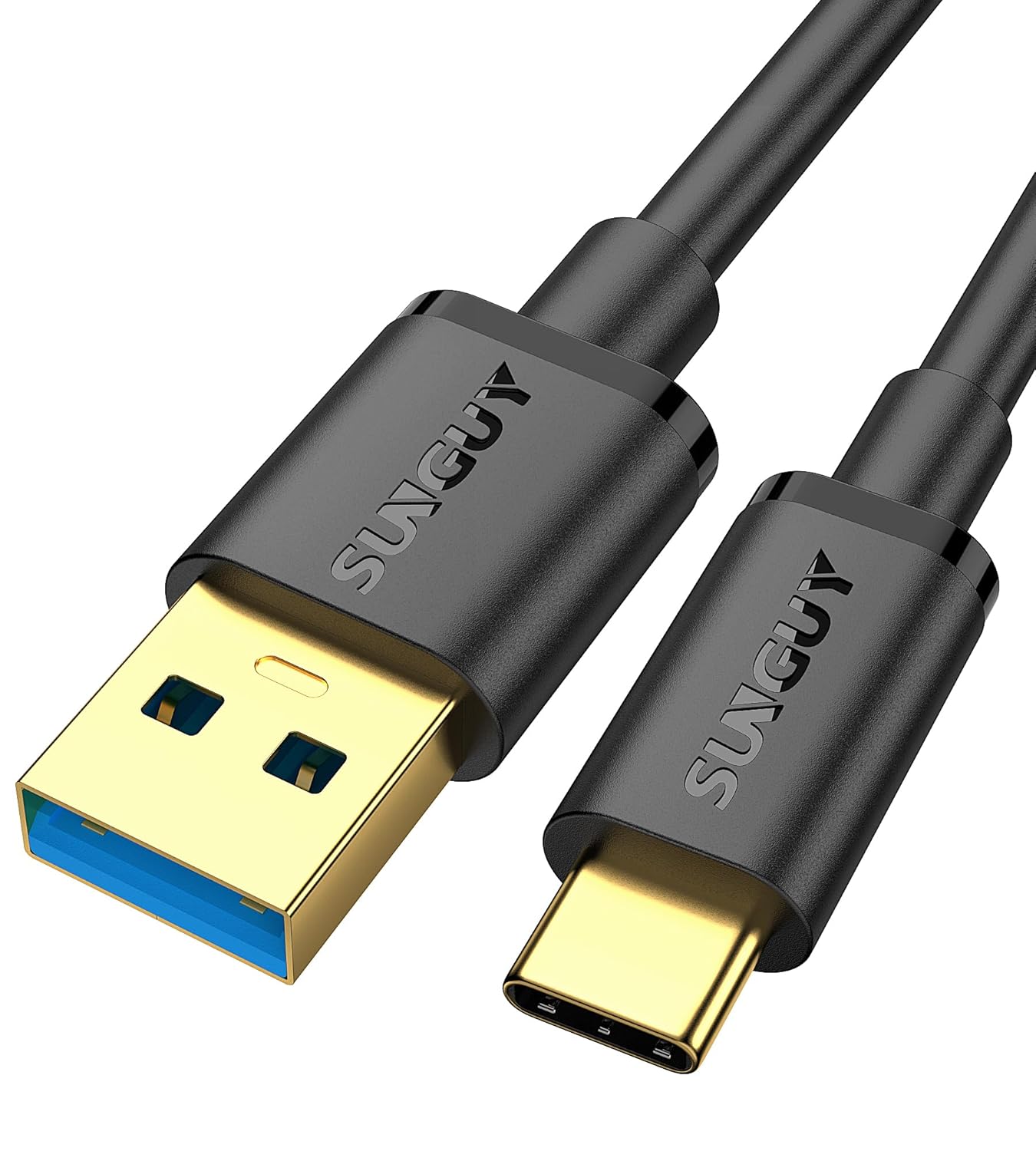 SUNGUY SUNGUY USB C Android Auto Cable 1.5FT 10Gbps Data Transfer 3A Fast Charging for iPhone 15 Pro iPad Pro Samsung T7 External SSD