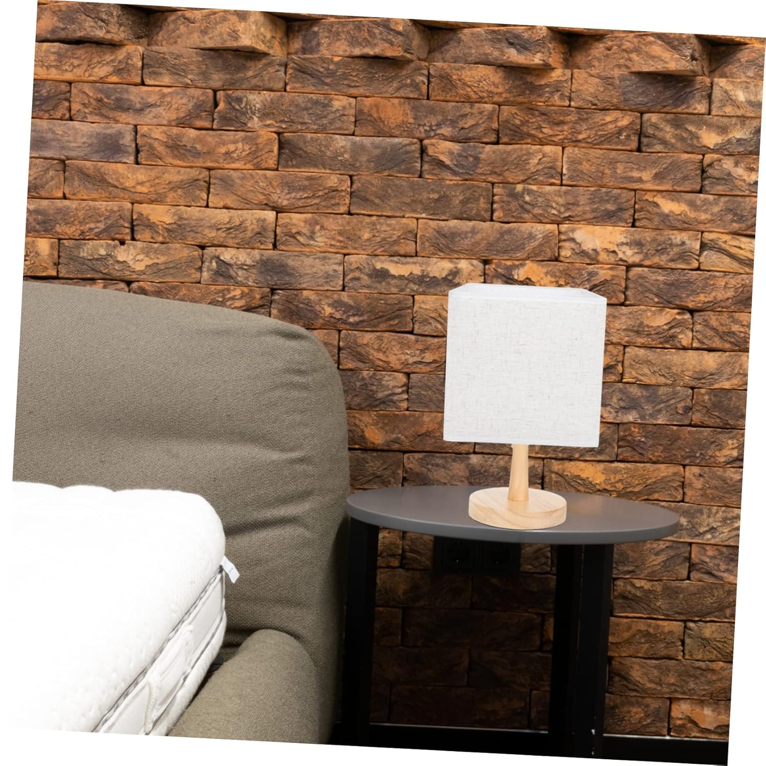 CAXUSD CAXUSD Retro Fabric Lampshade Chandeliers Square Linen Lamp Shade Multi-purpose Light Decor for Home and Beside Use - View 2 of 9