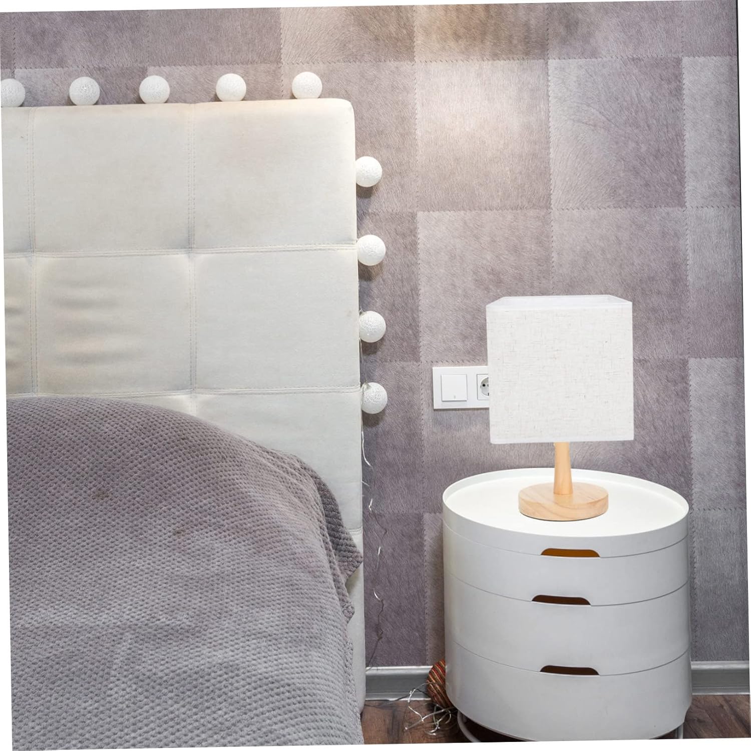 CAXUSD CAXUSD Retro Fabric Lampshade Chandeliers Square Linen Lamp Shade Multi-purpose Light Decor for Home and Beside Use - View 9 of 9