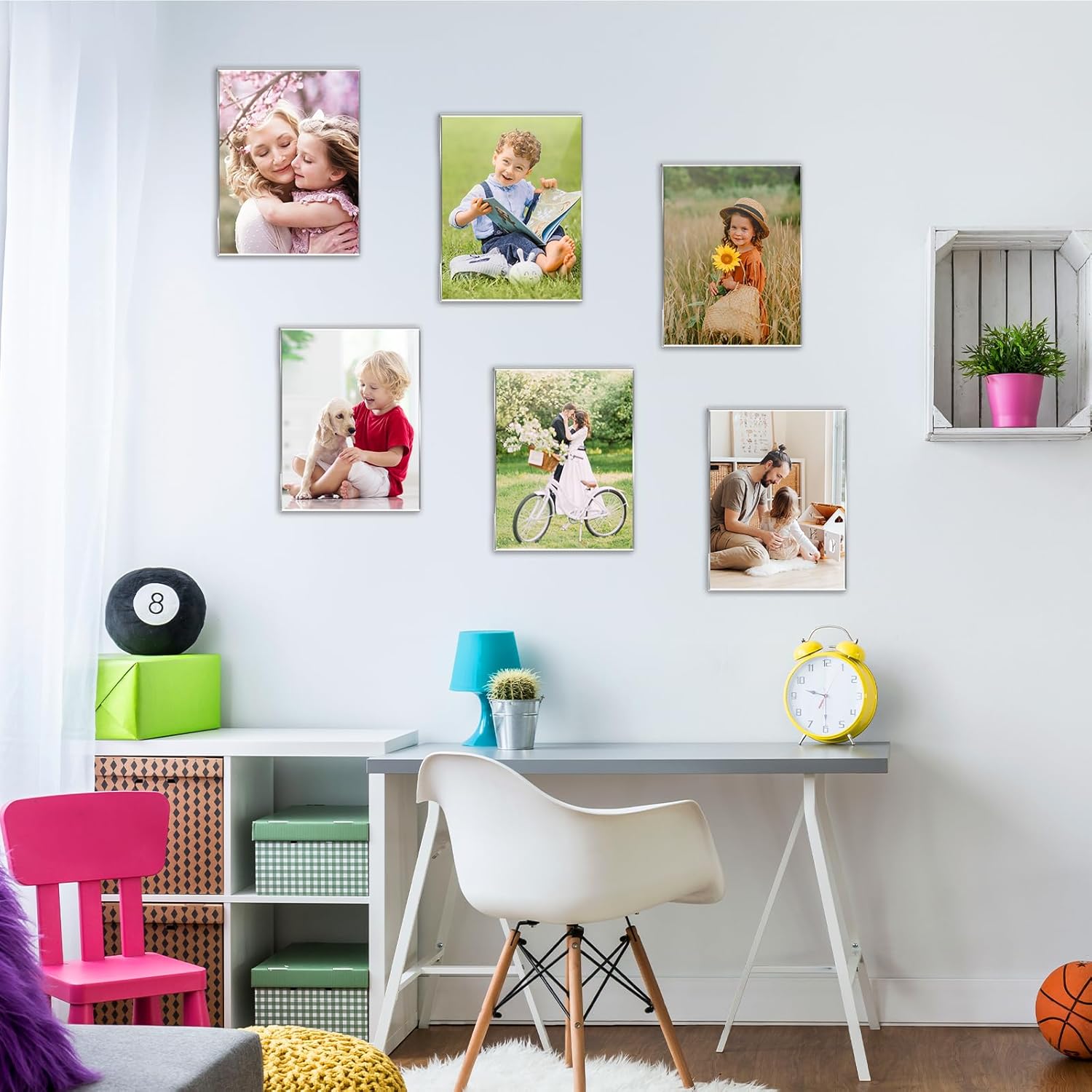 DZZ DZZ 8x10 Picture Frame Set of 6 High Transparent Clear Acrylic for Photos Posters Canvas Documents Gallery Display - View 6 of 7