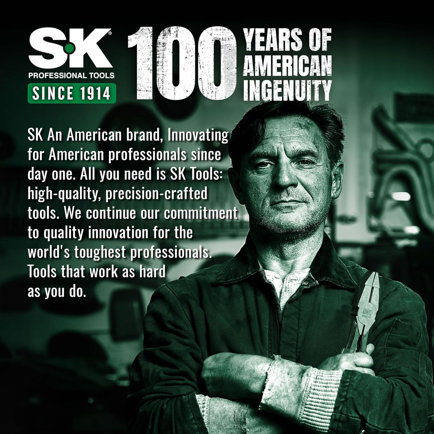 SK SK 9.5 Inch Linesman Pliers Premium CRV Steel Ergonomic Anti Slip Handle for Comfortable Grip - View 2 of 8