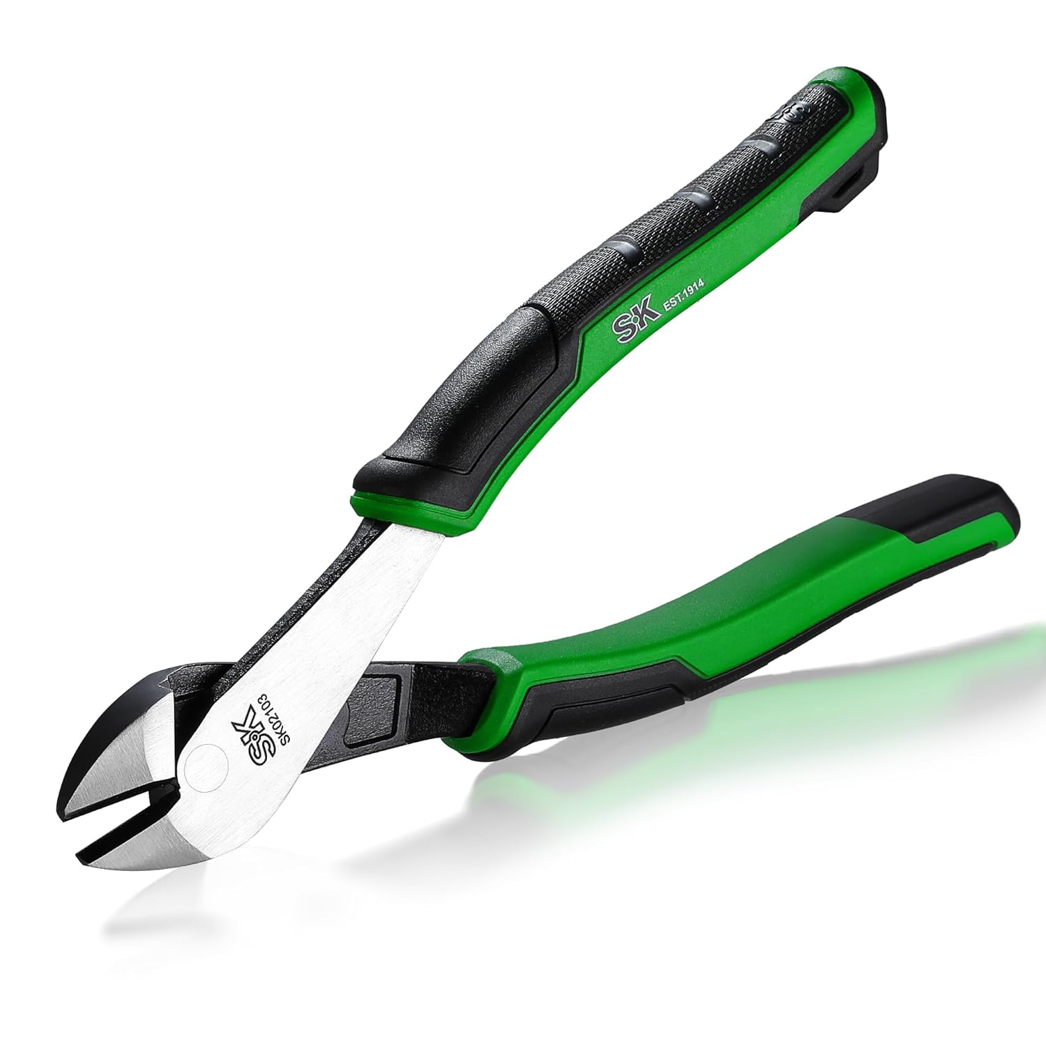 SK 8 Inch Diagonal Pliers Premium CRV Steel Ergonomic Anti Slip Handle for Comfortable Grip