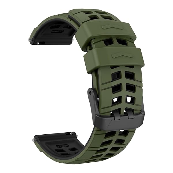 OVERSTEP OVERSTEP Soft Silicone 22mm Replacement Strap for Garmin Vivoactive 4 Venu 2 Forerunner 255 265 Samsung Gear S3 Galaxy Watch 3 46mm - View 2 of 9