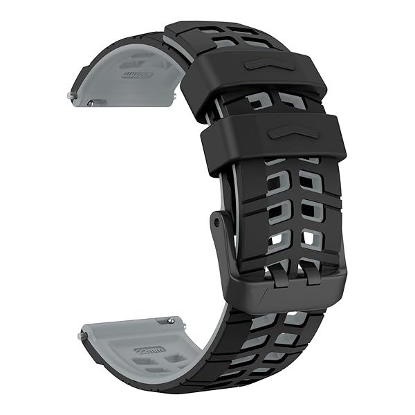 OVERSTEP OVERSTEP Soft Silicone 22mm Replacement Strap for Garmin Vivoactive 4 Venu 2 Forerunner 255 265 Samsung Gear S3 Galaxy Watch 3 - View 3 of 9