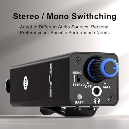 FZONE FZONE Upgraded In-Ear Monitor Amplifier: Superior Sound Quality & Durable Design with Stereo/Mono Switch - View 5 of 9