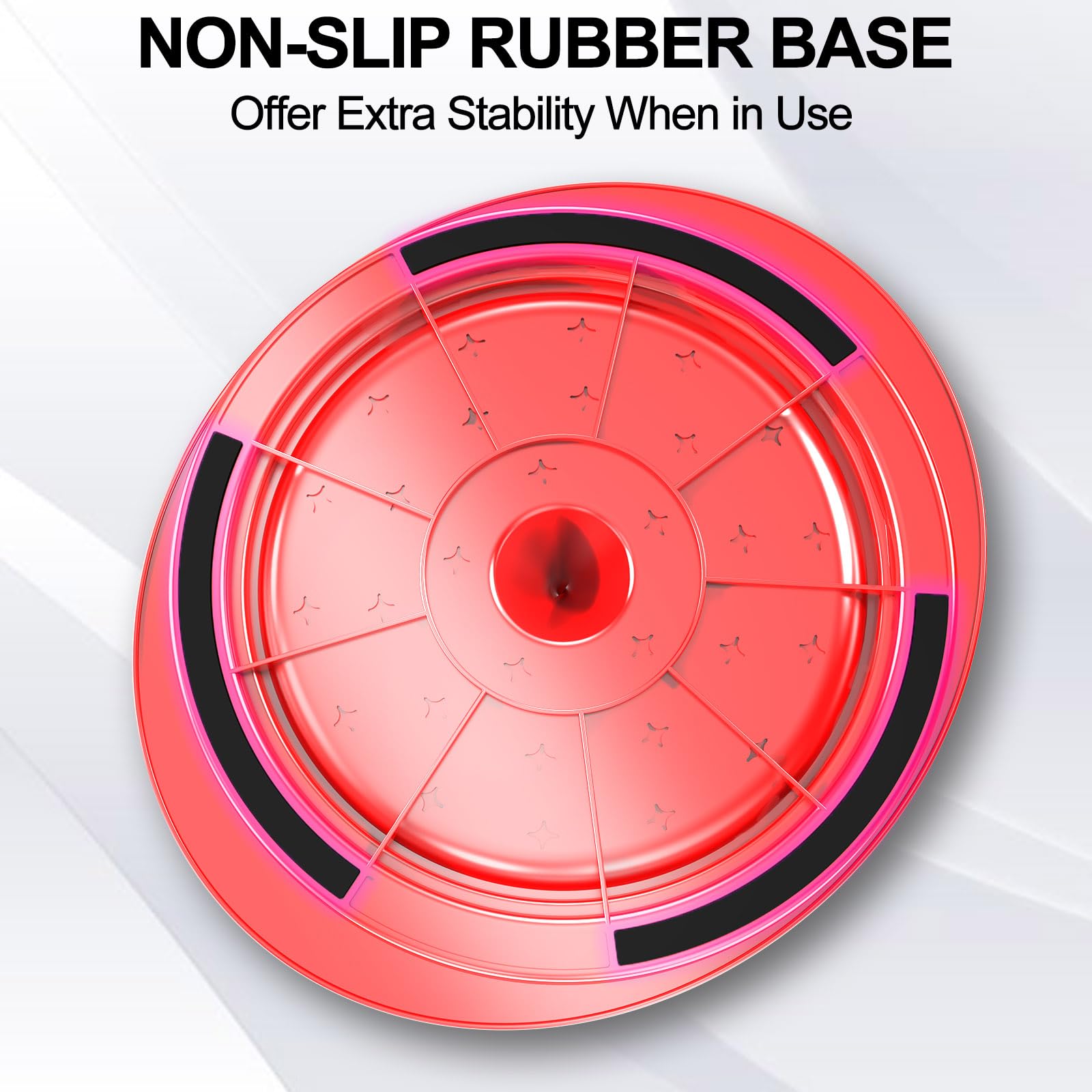 kwiwis Large Chicken Shredder Tool with Plate Ergonomic Handle Heat Resistant BPA Free Ideal for Pulled Pork Beef and Chicken Breast Red - View 5 of 9