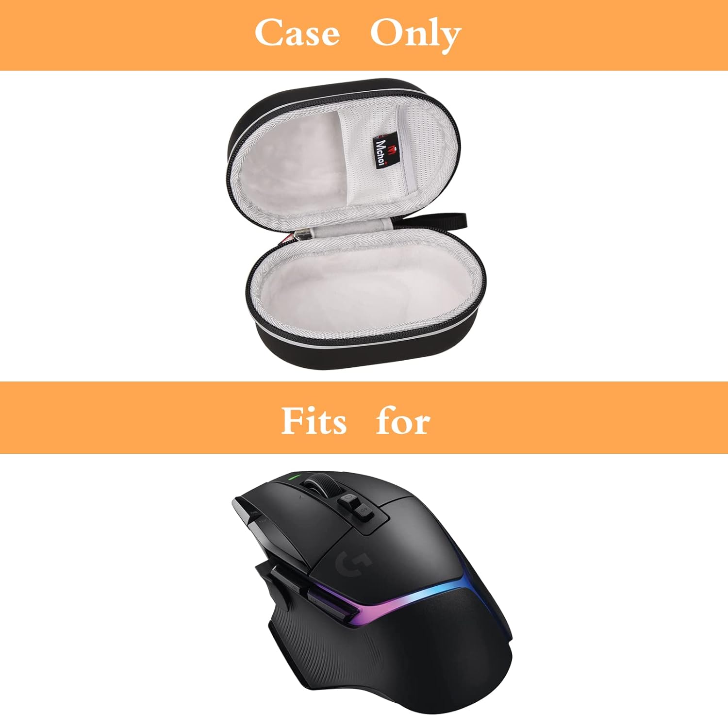 Mchoi Mchoi Wireless Gaming Mouse Travel Case for Logitech G502 X Plus Lightspeed RGB Gaming Mouse - View 7 of 9