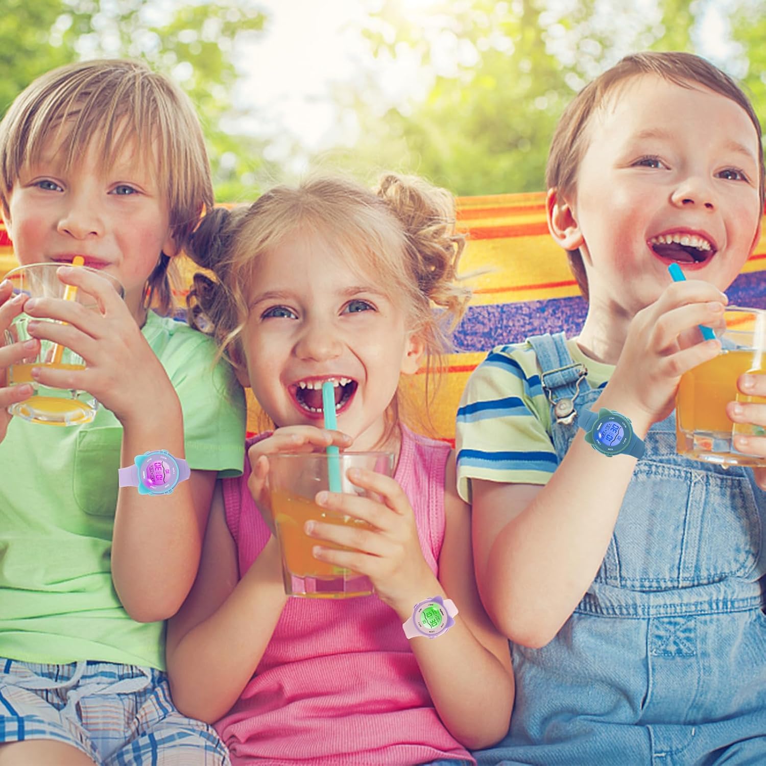 Ayybboo Ayybboo Digital Watches for Kids Waterproof with 7 Color Lights Alarm Stopwatch Cute Cat Design Gifts for Ages 5 to 13 - View 6 of 6