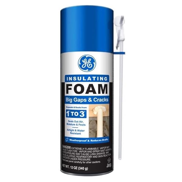 GE GE White Foam Insulating Sealant for Big Gaps & Cracks - 12 oz | Ultimate Home Repair Solution