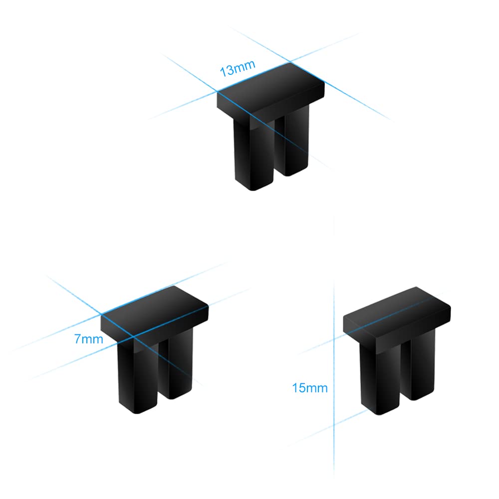 OPSTRAN SFP SFP+ SFP28 Dust Cover Anti Dust Fiber Optic Caps Transceiver Plugs Protector Black Silicone 100pcs - View 4 of 6