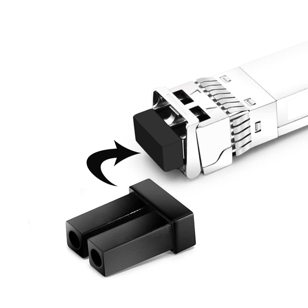 OPSTRAN SFP SFP+ SFP28 Dust Cover Anti Dust Fiber Optic Caps Transceiver Plugs Protector Black Silicone 100pcs - View 6 of 6