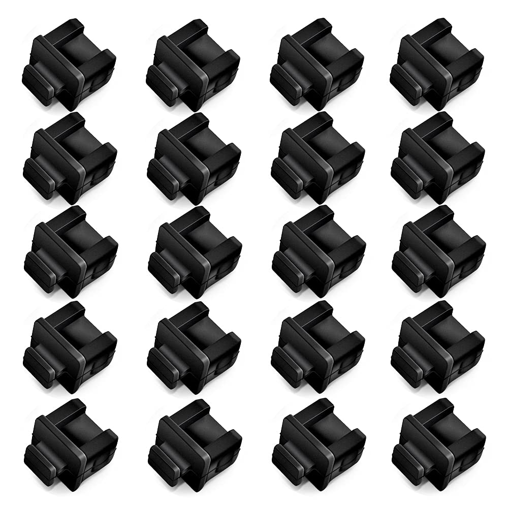 OPSTRAN SFP B Port Dust Cover Silicone Protector Plugs for Ethernet 100pcs Black 14mmx12mmx17mm - View 4 of 6