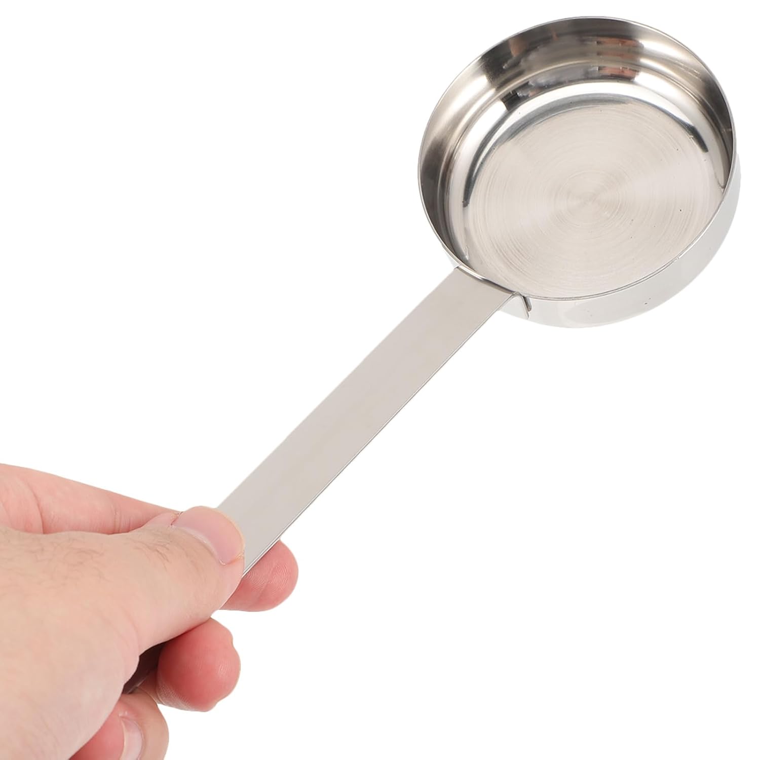Hemoton HEMOTON Pizza Sauce Spoon Portion Ladle Gravy Soup Portioner Metal Pizza Peel Dough Docker Flat Bottom Serving Spoon Stainless Steel Bucket - View 3 of 9
