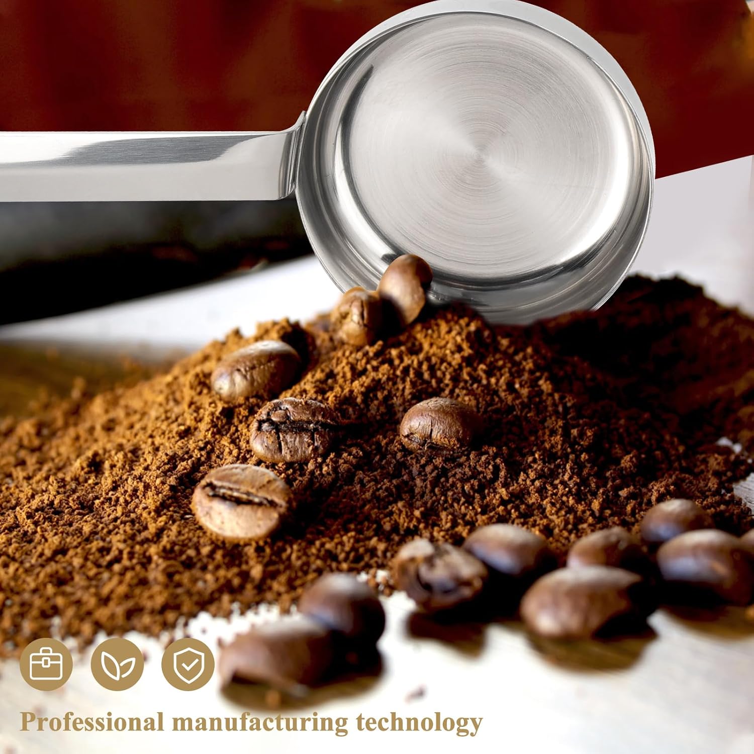 Hemoton HEMOTON Pizza Sauce Spoon Portion Ladle Gravy Soup Portioner Metal Pizza Peel Dough Docker Flat Bottom Serving Spoon Stainless Steel Bucket - View 7 of 9