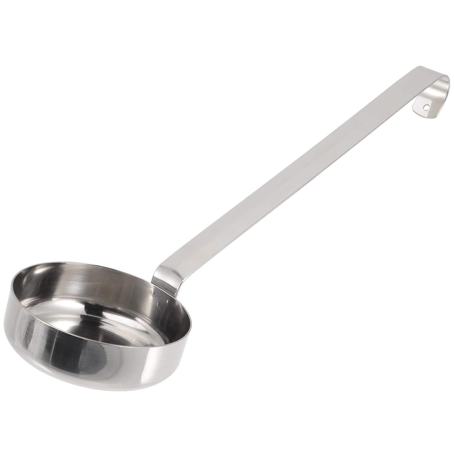 Hemoton HEMOTON Pizza Sauce Spoon Portion Ladle Gravy Soup Portioner Metal Pizza Peel Dough Docker Flat Bottom Serving Spoon Stainless Steel Bucket