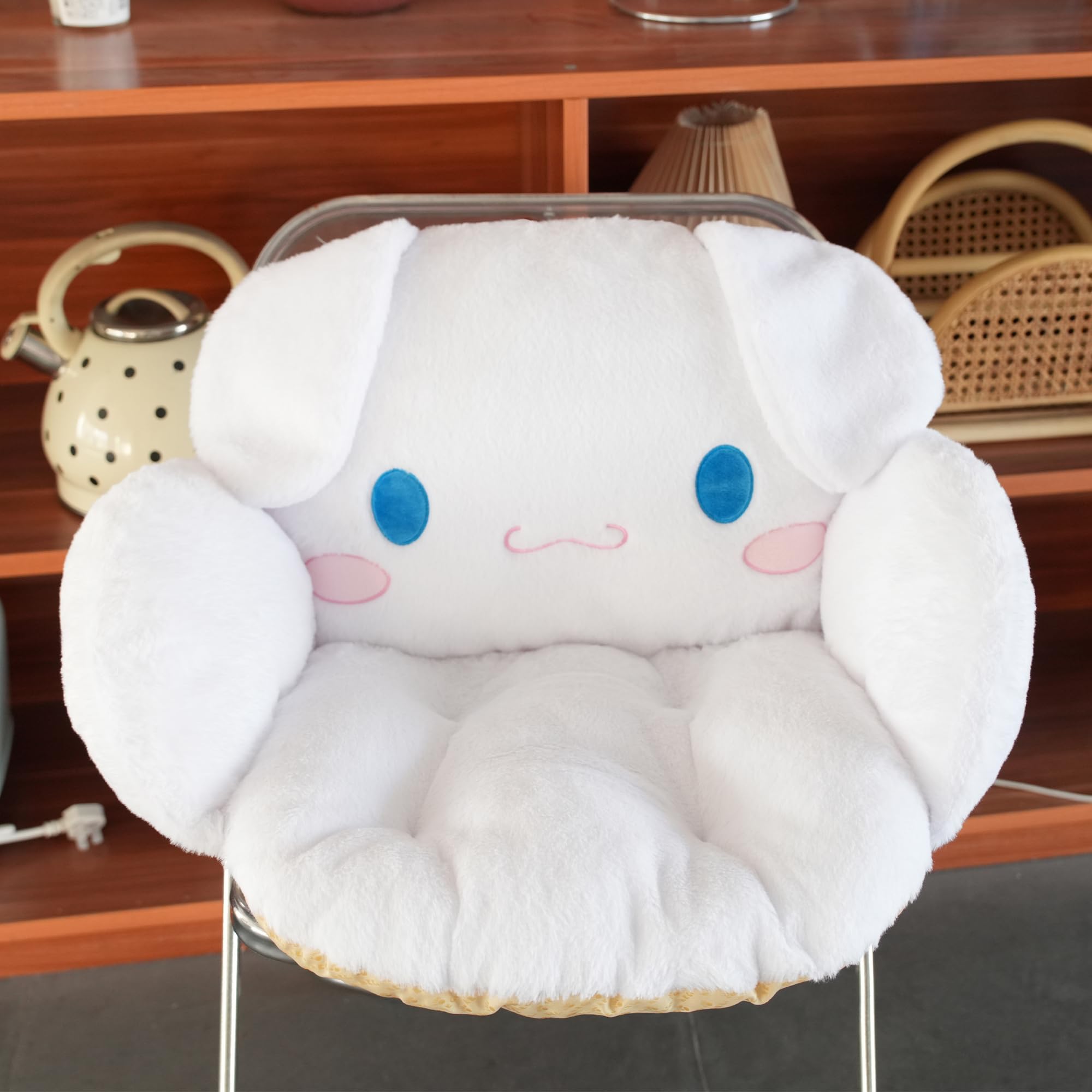 juju GOODS Juju Cinnamon Roll Plush Cushion Comfy Chair Cushion Kawaii Room Decor Seat Cushion for Desk Chair Gaming Room Decor Floor Pillow - View 7 of 8
