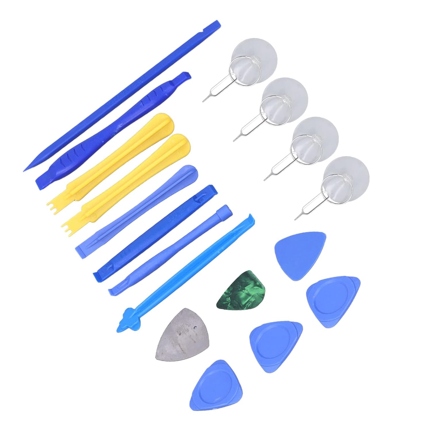 YWBL-WH Powerful Disassembly Tool Kit for Mobile Phone Tablet and Electronics Repairs with Triangular Opening Tools and Spudgers - View 8 of 9