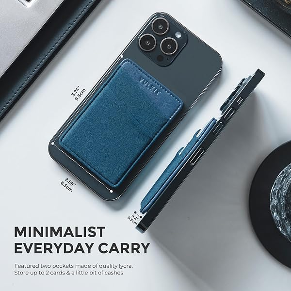 VULKIT VULKIT Magnetic Phone Wallet for MagSafe RFID Blocking Card Holder for iPhone 16 15 14 13 12 Series and Phone Case with MagSafe - View 6 of 9