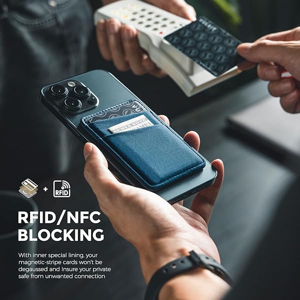 VULKIT VULKIT Magnetic Phone Wallet for MagSafe RFID Blocking Card Holder for iPhone 16 15 14 13 12 Series and Phone Case with MagSafe - View 7 of 9